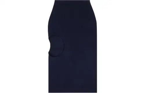 OFF WHITE Casual Long Skirt, Regular Fit Women's Blue
