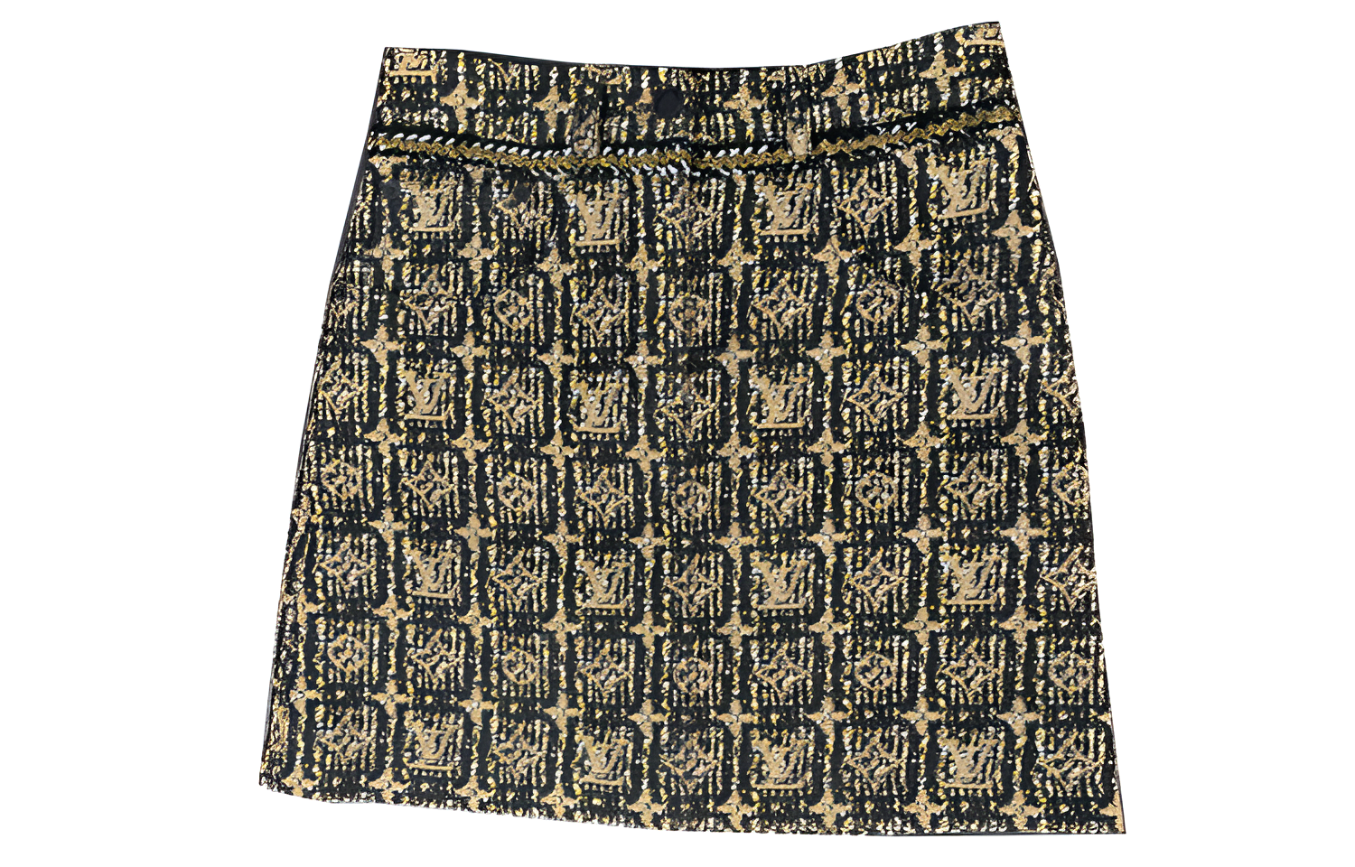 Женская юбка Louis Vuitton (золотая)