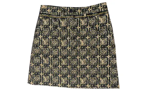 LOUIS VUITTON Casual Short Skirts Women's Gold