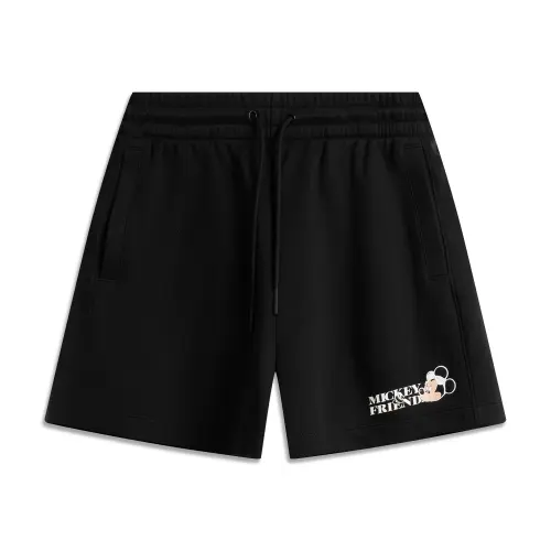 Li Ning x Disney Casual Shorts Women's Black