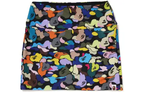 Bape Multi Camo Mini Skirt White
