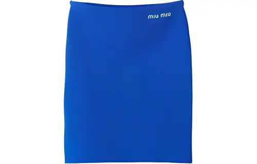 MIU MIU Logo Embroidered Skirt
