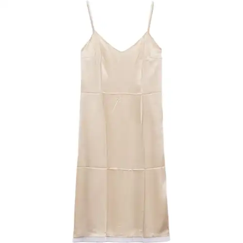 PRADA Satin Crepe Midi Dress