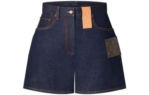 LOUIS VUITTON SS23 Denim Shorts Women's Blue