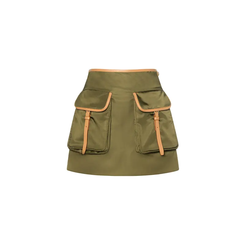 PRADA SS24 Casual Short Skirts Women's Green