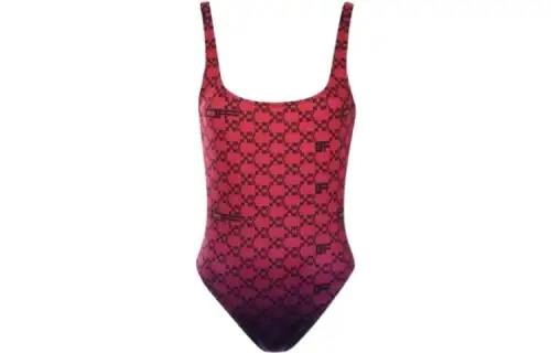OFF WHITE SS22 One Piece Swimsuits Women's Red