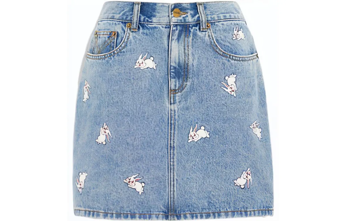 COACH X White Rabbit FW22 Denim Short Skirts Women's
