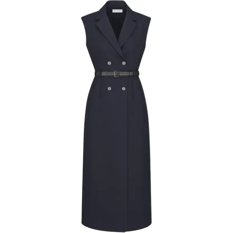 DIOR Sleeveless Dress Women's Blue