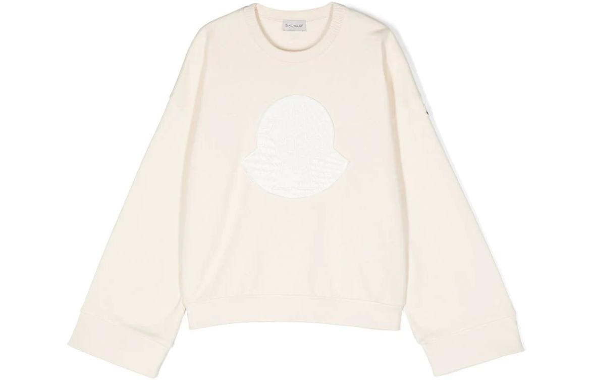 Женское худи Moncler FW22 Sweatshirt (бежевое)