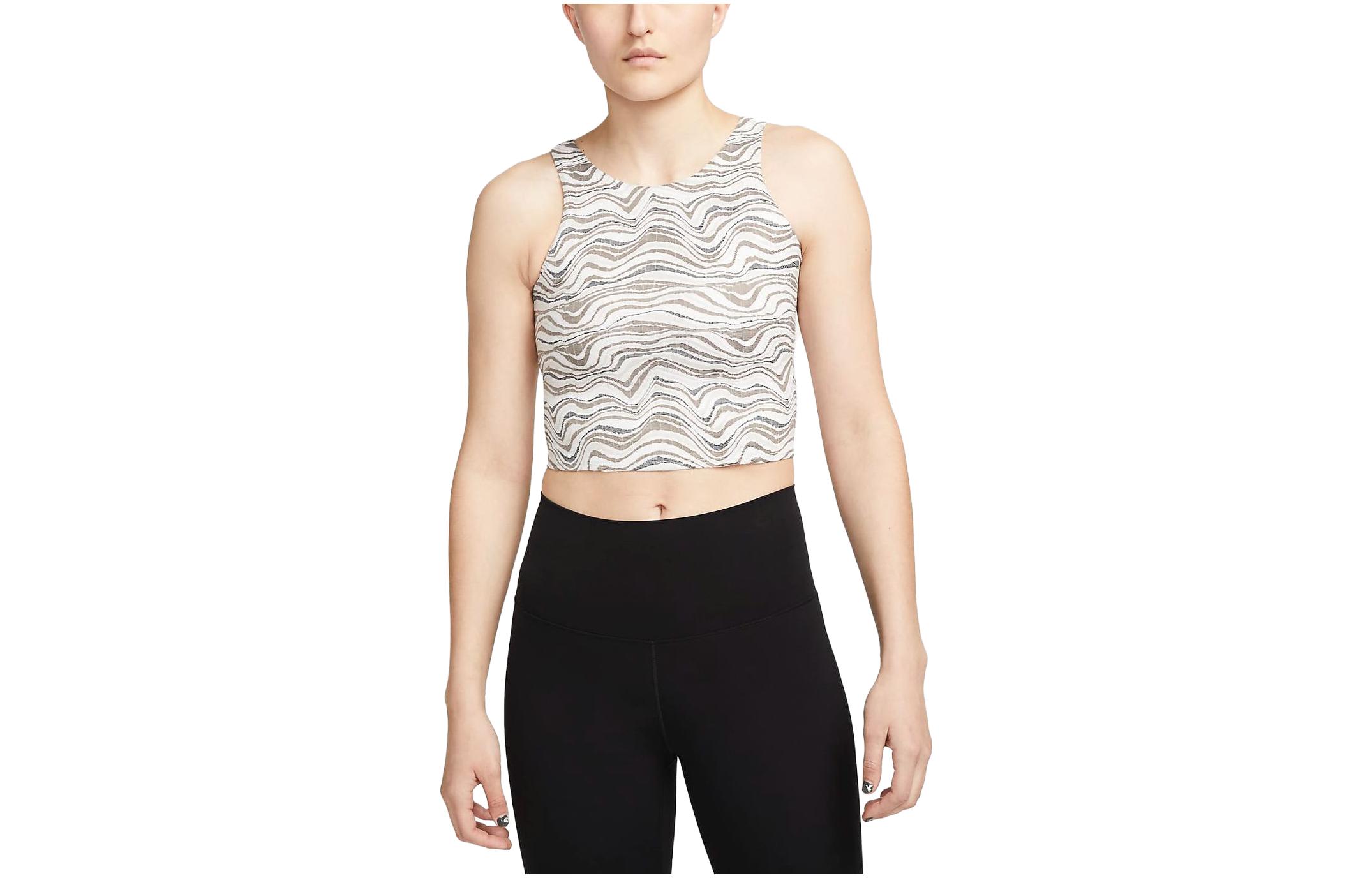 Женский топ Nike Yoga Dri-FIT Luxe (серый)