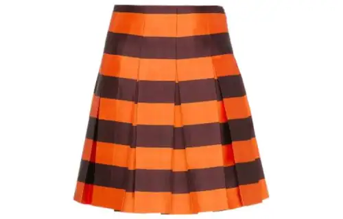 PRADA Casual Short Skirts Women's Multicolor Short Pleated Skirt
