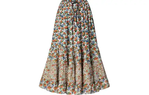 LOUIS VUITTON Casual Long Skirt Women's Multicolor
