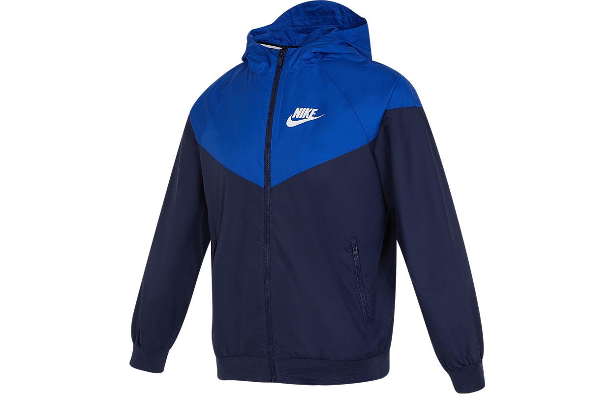 Мужская куртка Nike (детская, темно-синяя)