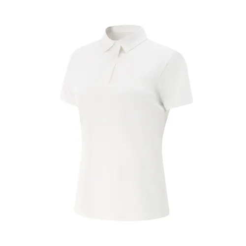 Li Ning Fitness Series Polo Shirt Women's Standard White