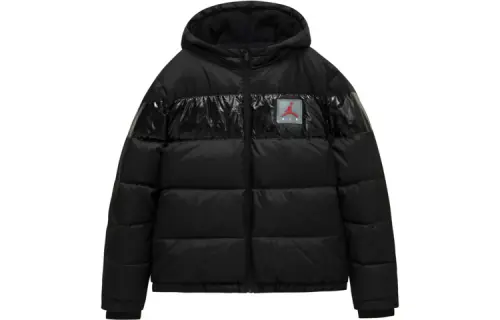 Jordan Children's black down jacket, with your logo imprint