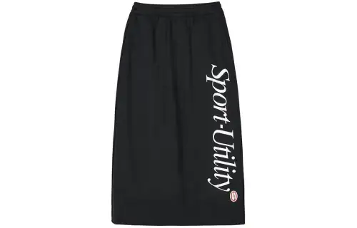 Skechers Colorful Casual Long Skirt Women's Carbon Black