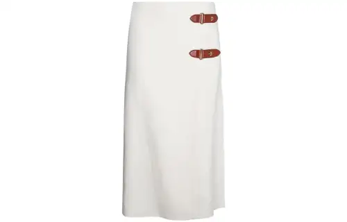 Loro Piana Casual Long Skirts Women's Ecru Moderate Mid Length Other
