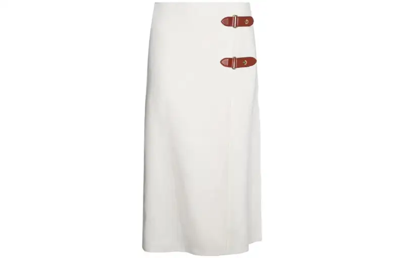 Loro Piana Casual Long Skirts Women's Ecru Moderate Mid Length Other