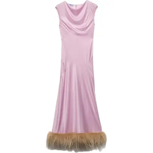 PRADA FW24 Sleeveless Dress Women's Pink