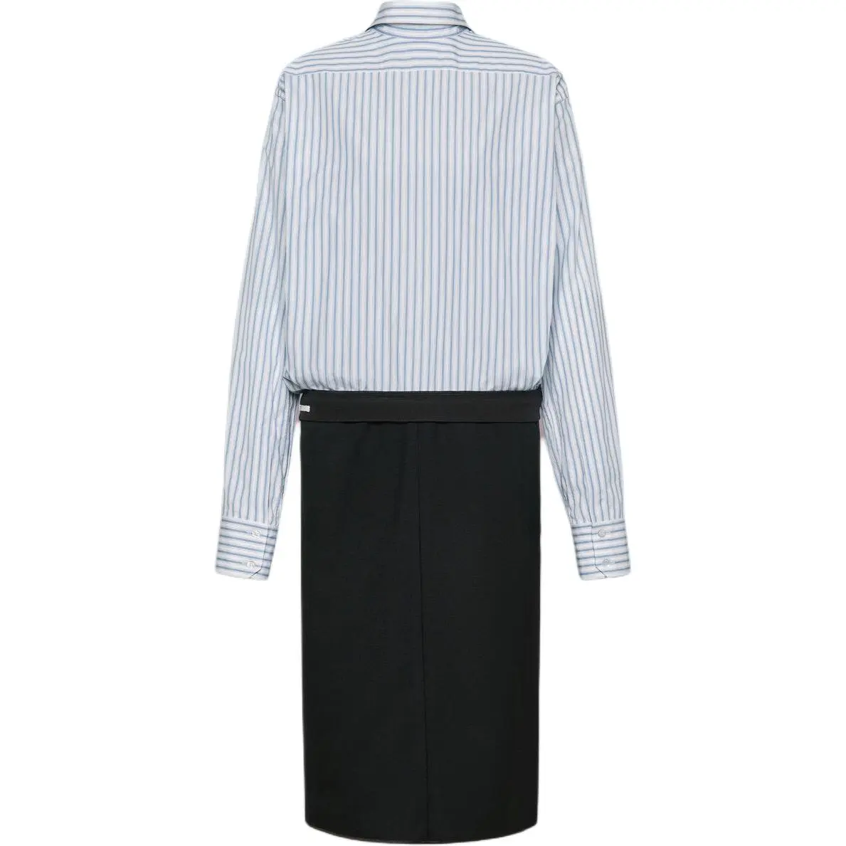 Maison Margiela Long Sleeved Dress Women's White/Blue/Black Color
