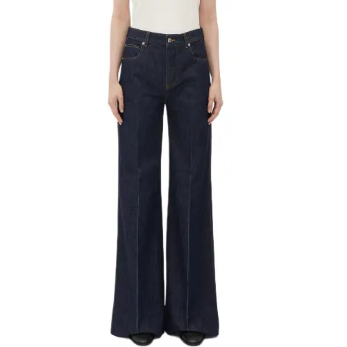 Bottega Veneta Mid Rise Palazzo Jeans
