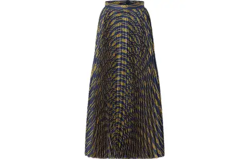 LOUIS VUITTON Casual Long Skirt Women's Ink Blue