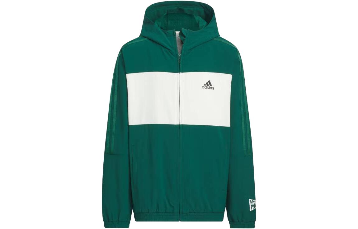 Детская куртка adidas Logo (лесная зелень)