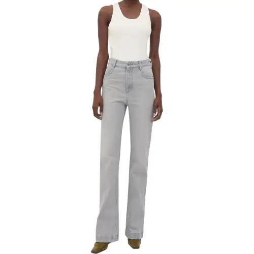 Bottega Veneta Washed Flared Leg Jeans