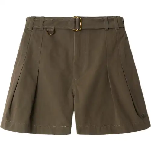 Burberry belted gabardine shorts