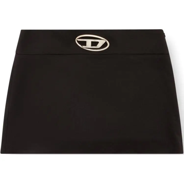 DIESEL O Dixy Logo Detailed Mini Skirt