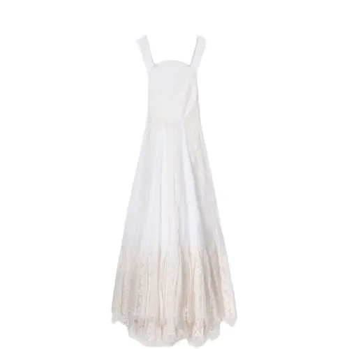 Loewe lace-detail maxi dress