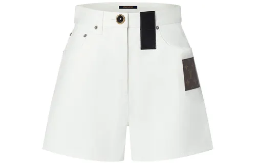 LOUIS VUITTON Denim Shorts Women's White