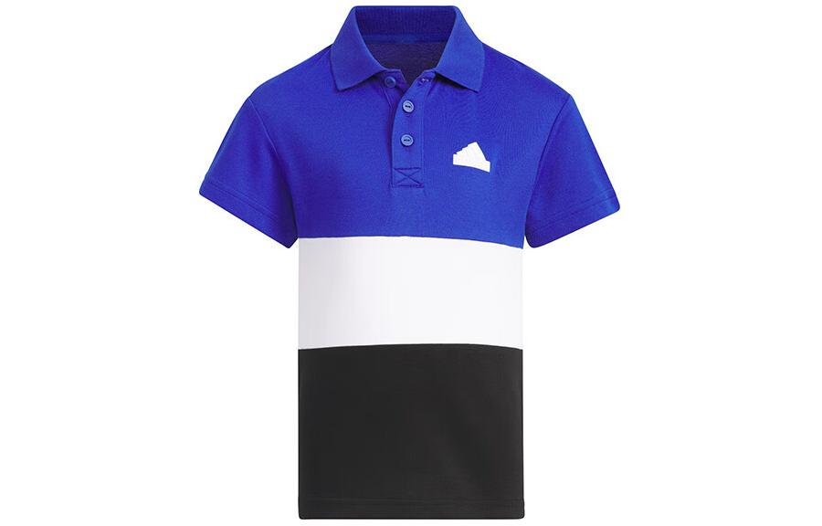 Мужское поло adidas Stripe Polo (синее)