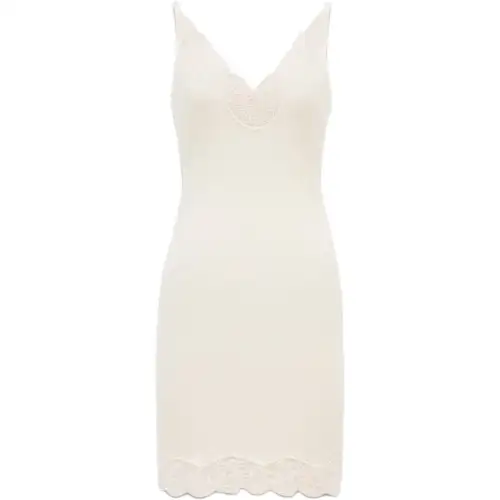 SAINT LAURENT Laced Slip Dress
