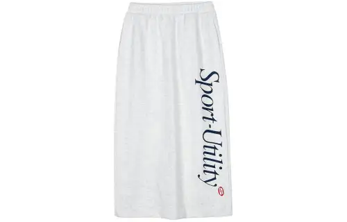 Skechers Colorful Casual Long Skirt Women's Light Heather Gray