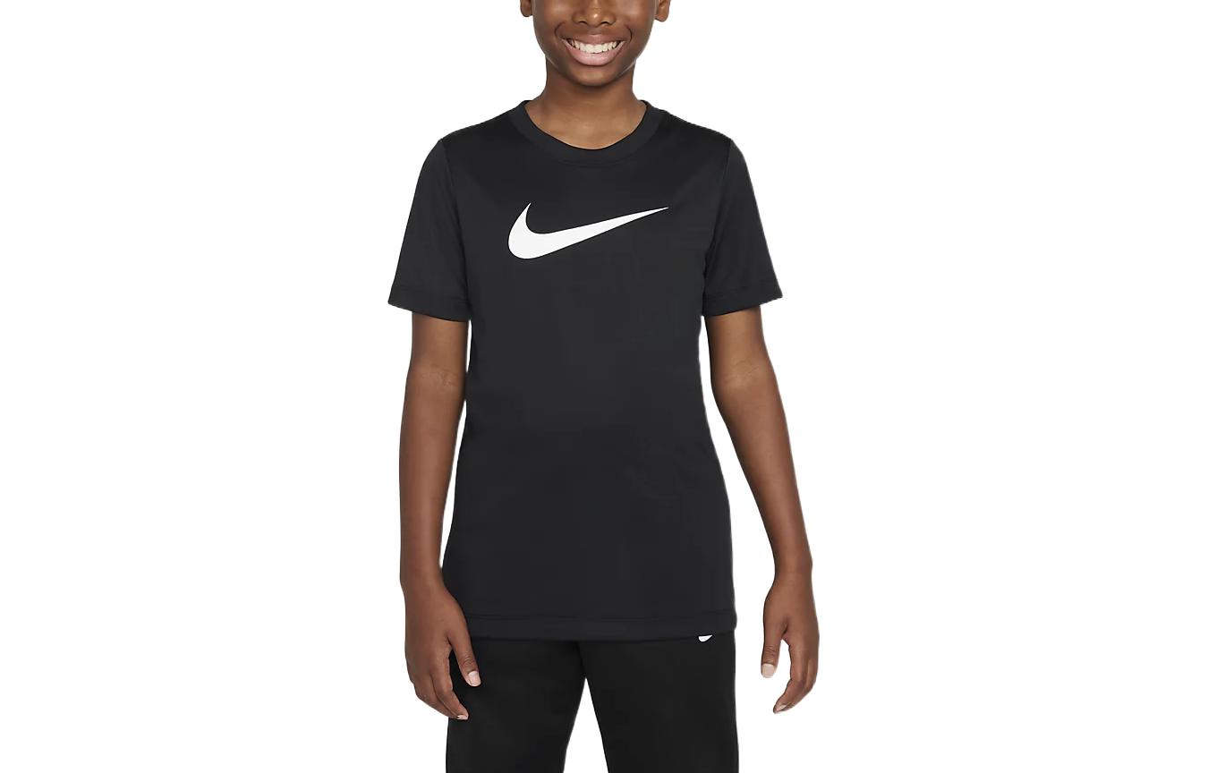 Детская футболка Nike TLogo (черная)