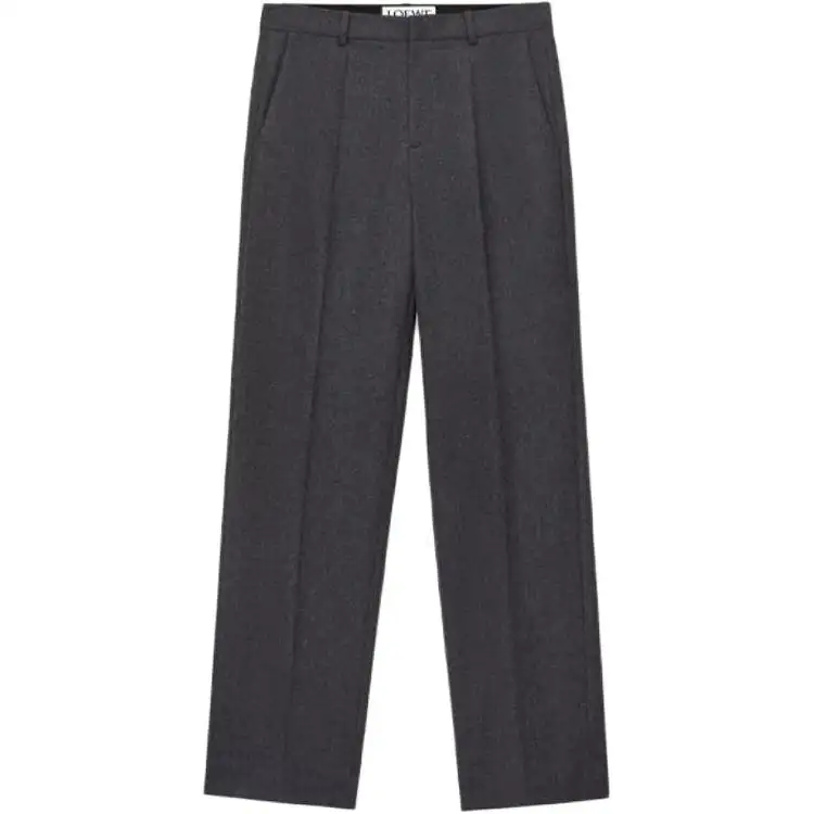 LOEWE SS23 Casual Pants Men's Light Gray Moderate Other