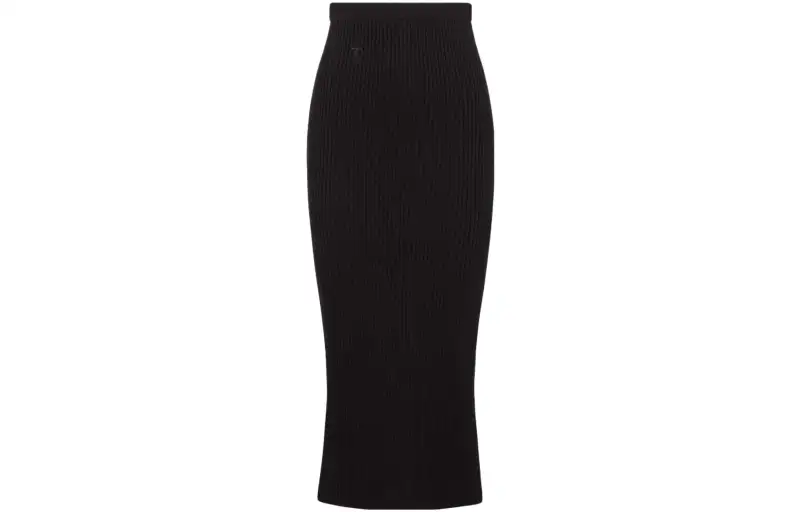 DIOR Casual Long Skirts Women's Black Mid Length Other