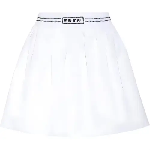 MIU MIU Casual Short Skirts Women's White