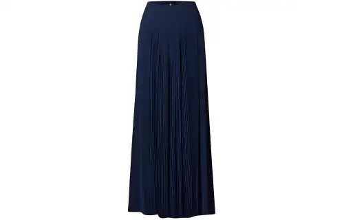 LOUIS VUITTON Pleated Accent Maxi Skirt