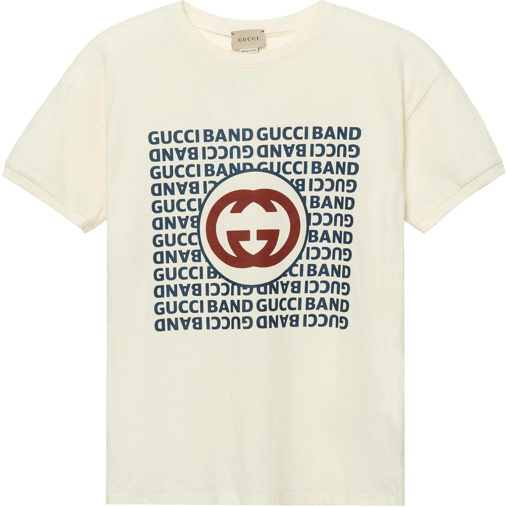 Футболка Gucci с логотипом (белая)