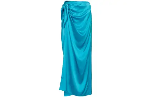 Balenciaga Casual Long Skirt, Regular Fit Women's Blue