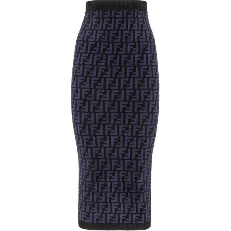 Женская юбка Fendi (синяя)
