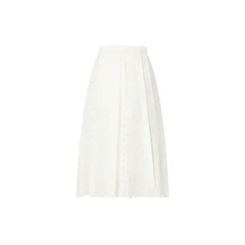 LOUIS VUITTON FW22 Casual Long Skirt Women's White