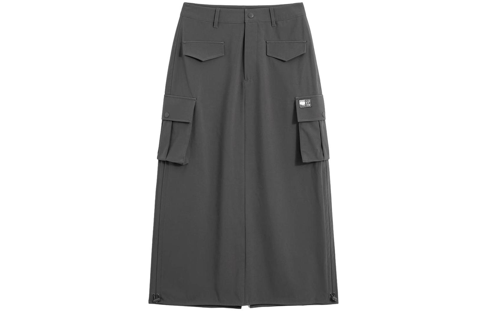 Юбка GAP FW23 (черно-серая)