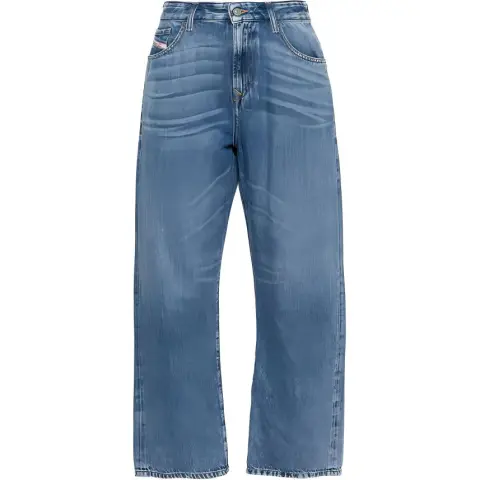 DIESEL Jeans Women's Blue Moderate Straight Fit Pants