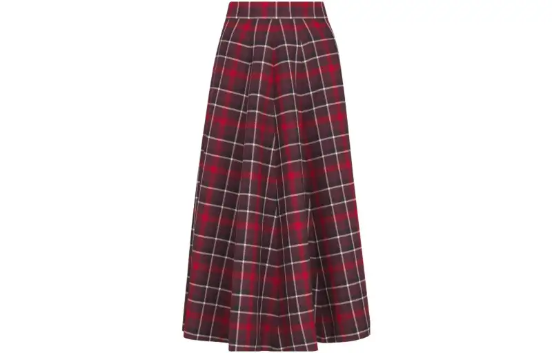 DIOR Casual Long Skirts Women's Red Moderate Long Other