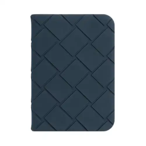 Bottega Veneta Silicone Card Holder Men's Dark Blue