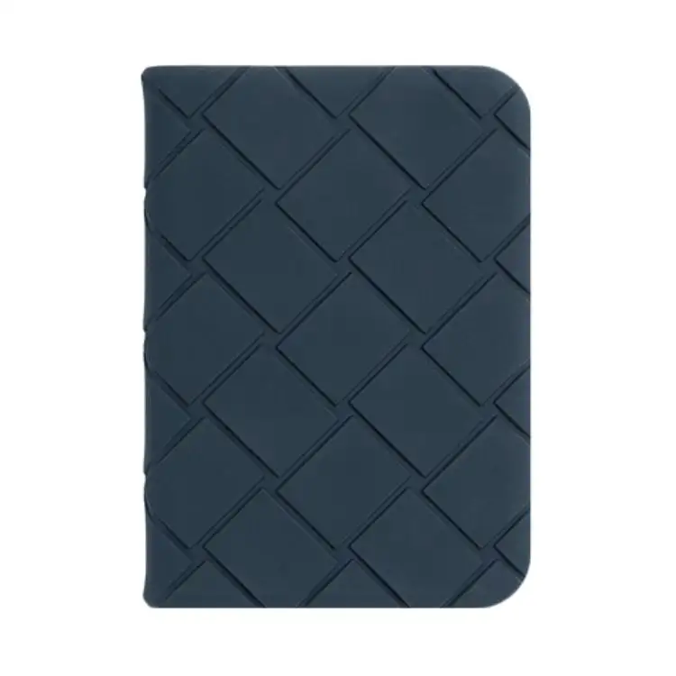 Bottega Veneta Silicone Card Holder Men's Dark Blue