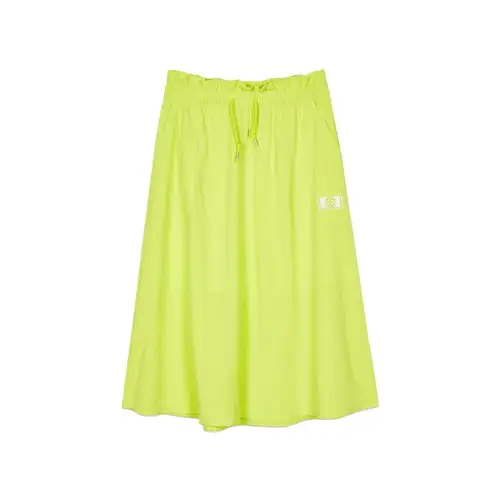 Skechers Casual Long Skirts Women's Green Yellow Moderate Mid Length A Line Skirt